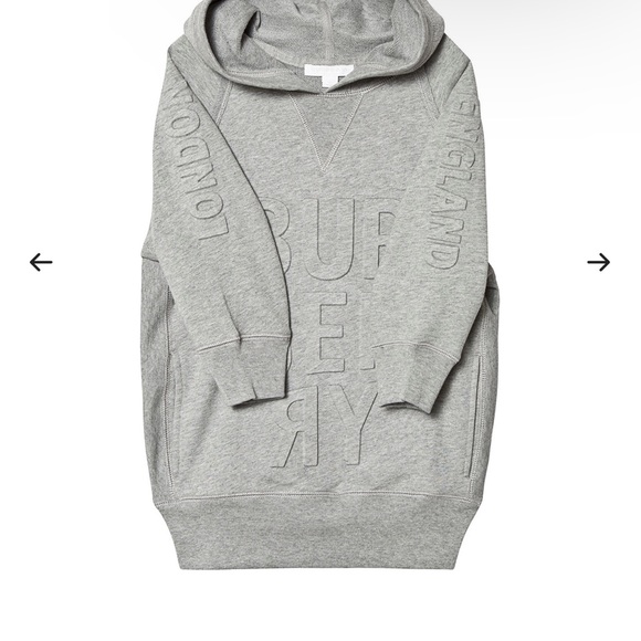 Authentic Burberry Aurora hoodie dress sz 10 youth like new - Picture 2 of 6